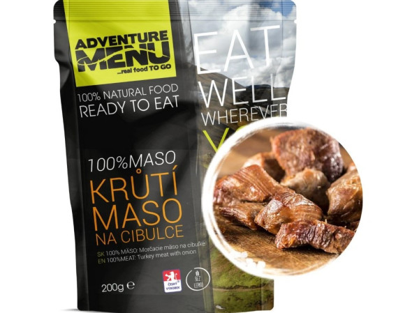 Adventure Menu 100% Krůtí maso na cibulce - 200 g