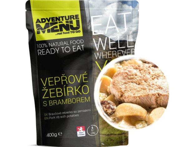 Adventure Menu Vepřové žebírko s bramborem - 400 g