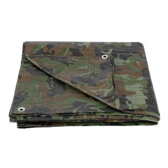 Plachta Tarpaulin khaki maskáčová 80g/m2, 5x8m